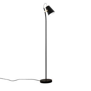 Lámpara de pie metal negro 150 cm x 25 cm