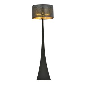 Lámpara de pie moderna elegante con pantalla negra e interi…