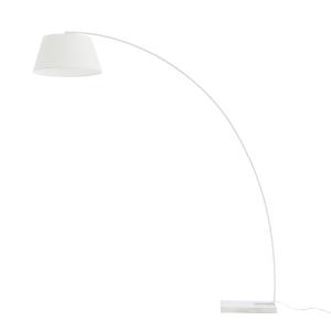 Lámpara de pie porcelánico - metal blanco 210 cm x 195 cm