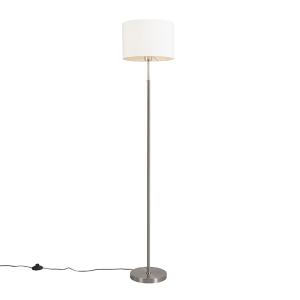 Lámpara de pie textil blanco 30 x 151 (cm)
