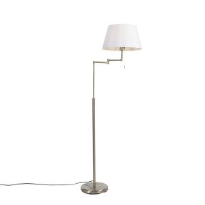 Lámpara de pie textil blanco 52.5 x 35 x 150    (cm)