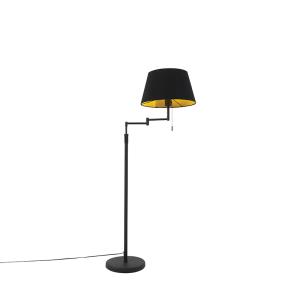 Lámpara de pie textil negro 52.5 x 30 x 150    (cm)