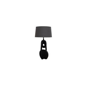 Lámpara de sobremesa de aluminio negro