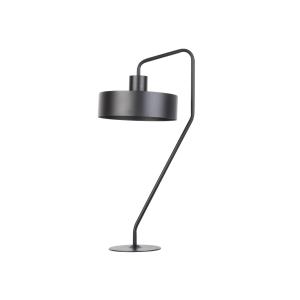 Lámpara de sobremesa de aluminio negro de 62 cm