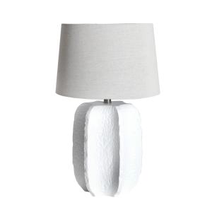 Lámpara de sobremesa, de cerámica, blanco, de 38x38x60cm -…