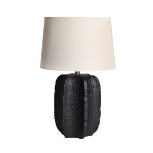 Lámpara de sobremesa, de cerámica, negro, de 38x38x60cm - p…