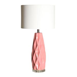 Lámpara de sobremesa de hierro rosa de 38x38x74cm - pack de…