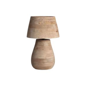 Lámpara de sobremesa de madera de mango marrón claro   de 3…