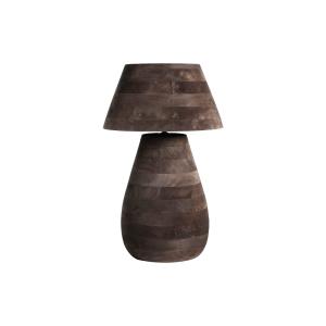 Lámpara de sobremesa de madera de mango marrón   de 38x38x6…