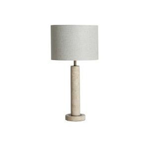Lámpara de sobremesa de travertino en color beige  de 36x36…