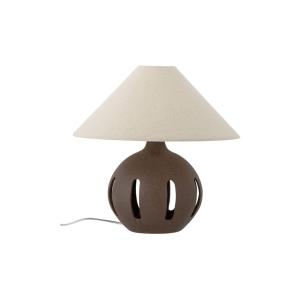 Lámpara de sobremesa en gres marrón