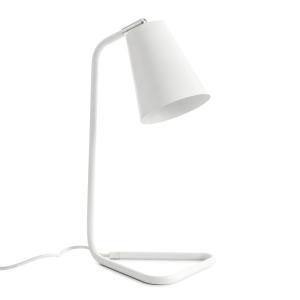 Lámpara de sobremesa metal blanco 15 x 41 cm