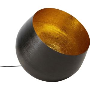 Lámpara de suelo en acero negro y dorado 50cm D