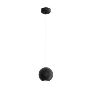 Lámpara de suspensión bola de yeso negro
