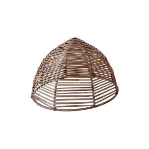 Lámpara de suspensión campana de ratán natural