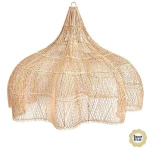 Lámpara de techo 5 luces rattan diám:150cm