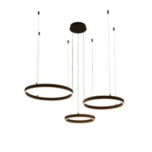 Lámpara de techo aluminio, hierro y pc  89,5 cm