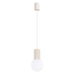 Lámpara de techo beige aluminio/vidrio