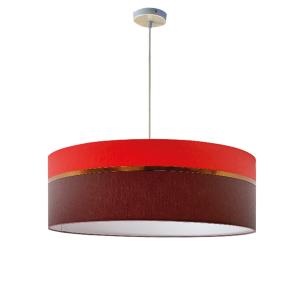 Lámpara de techo bicolore rojo & rojo oscuro