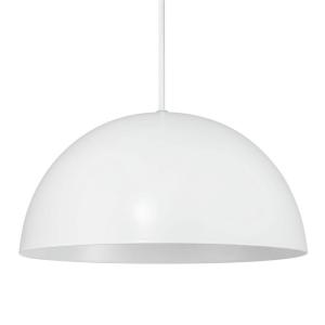 Lámpara de techo blanco forma de cúpula Ø 30 cm y altura aj…