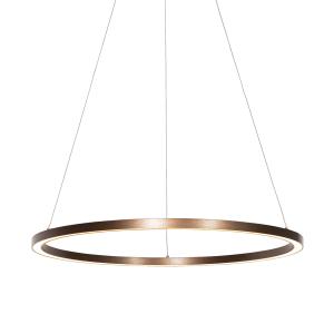 Lámpara de techo bronce con led regulable 80 cm
