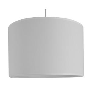 Lámpara de techo cilindro textil blanco diámetro 29cm