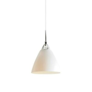 Lámpara de techo colgante moderno blanco y plateado elegant…