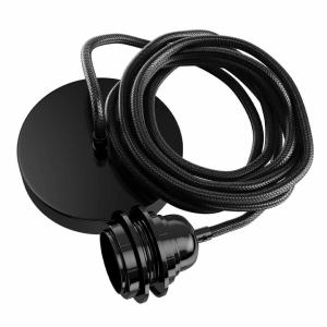 Lámpara de techo con 1 cable negro