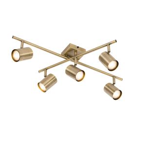 Lámpara de techo con 5 luces orientables