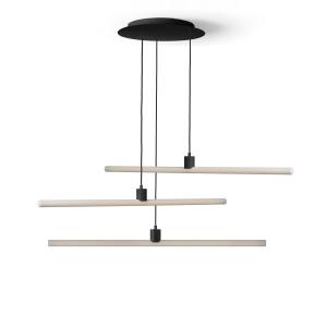 Lámpara de techo con rosetón negro