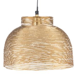 Lámpara de techo de alambre dorado D28