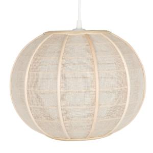 Lámpara de techo de bambú beige D. 35