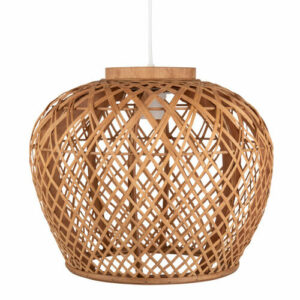 Lámpara de techo de bambú calado