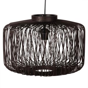 Lámpara de techo de bambú negro D.44