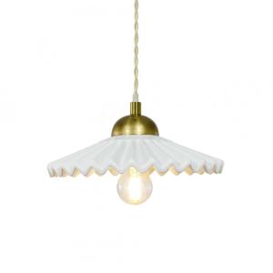 Lámpara de techo de cerámica y metal Blanco