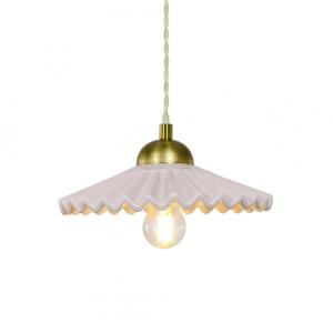 Lámpara de techo de cerámica y metal Rosa