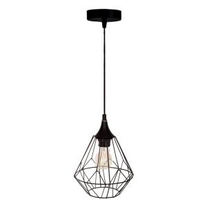 Lámpara de techo de hierro en negro ø19x27cm