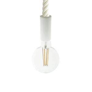 Lámpara de techo de madera pintada de blanco y cordón de 30…