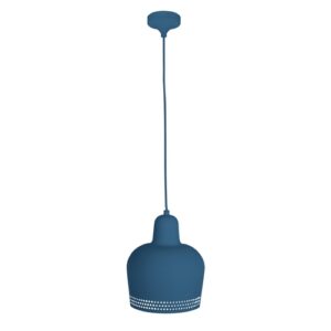 Lámpara de techo de metal azul
