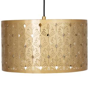 Lámpara de techo de metal dorado calado D.35