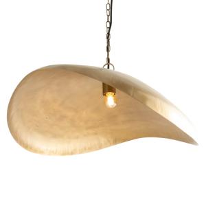 Lámpara de techo de metal dorado d74