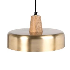 Lámpara de techo de metal dorado y mango D.30