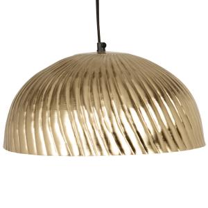 Lámpara de techo de metal dorado y negro D.34