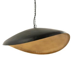 Lámpara de techo de metal negro y dorado d74