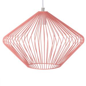 Lámpara de techo de metal rosa