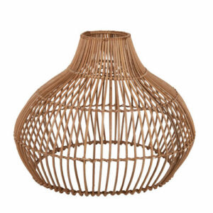 Lámpara de techo de mimbre beige