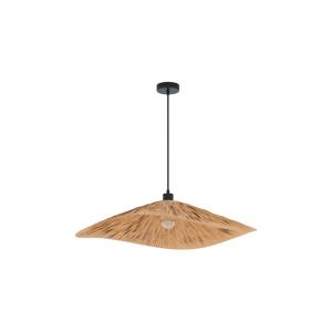 Lámpara de techo de rafia 75 cm