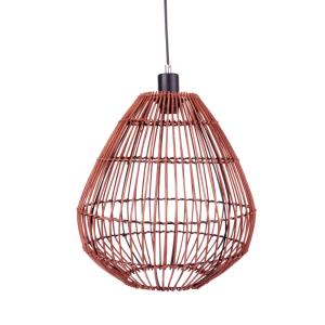 Lámpara de techo de ratán burdeos D.37