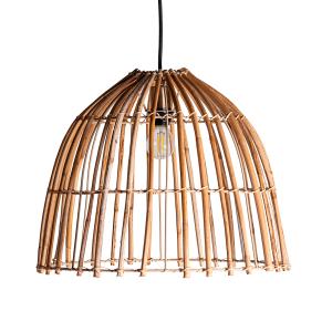 Lámpara de techo de ratán en color marrón de 39x39x31cm