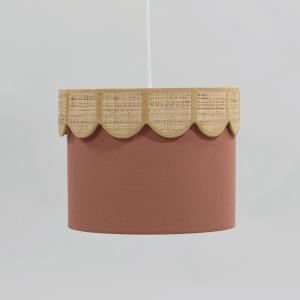 Lámpara de techo de tela festoneada